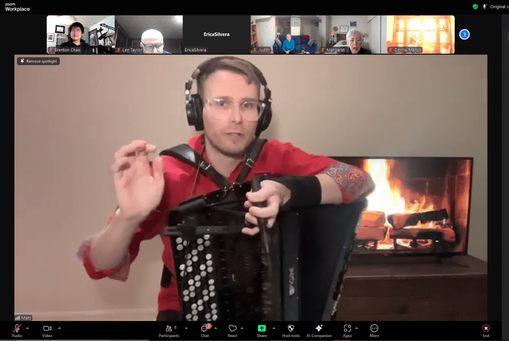 .. Matti Pulkki accordion on Zoom