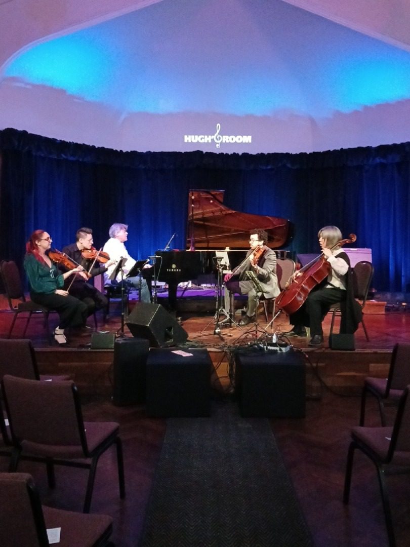 Rehearsal photo of Schumann quintet